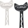 Pince A Sachet Miaou Plastique Blanc Noir / Set De 2 - Koziol