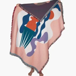 Plaid Badu Tissu / By - 137 X 178 Cm - Slowdown Studio