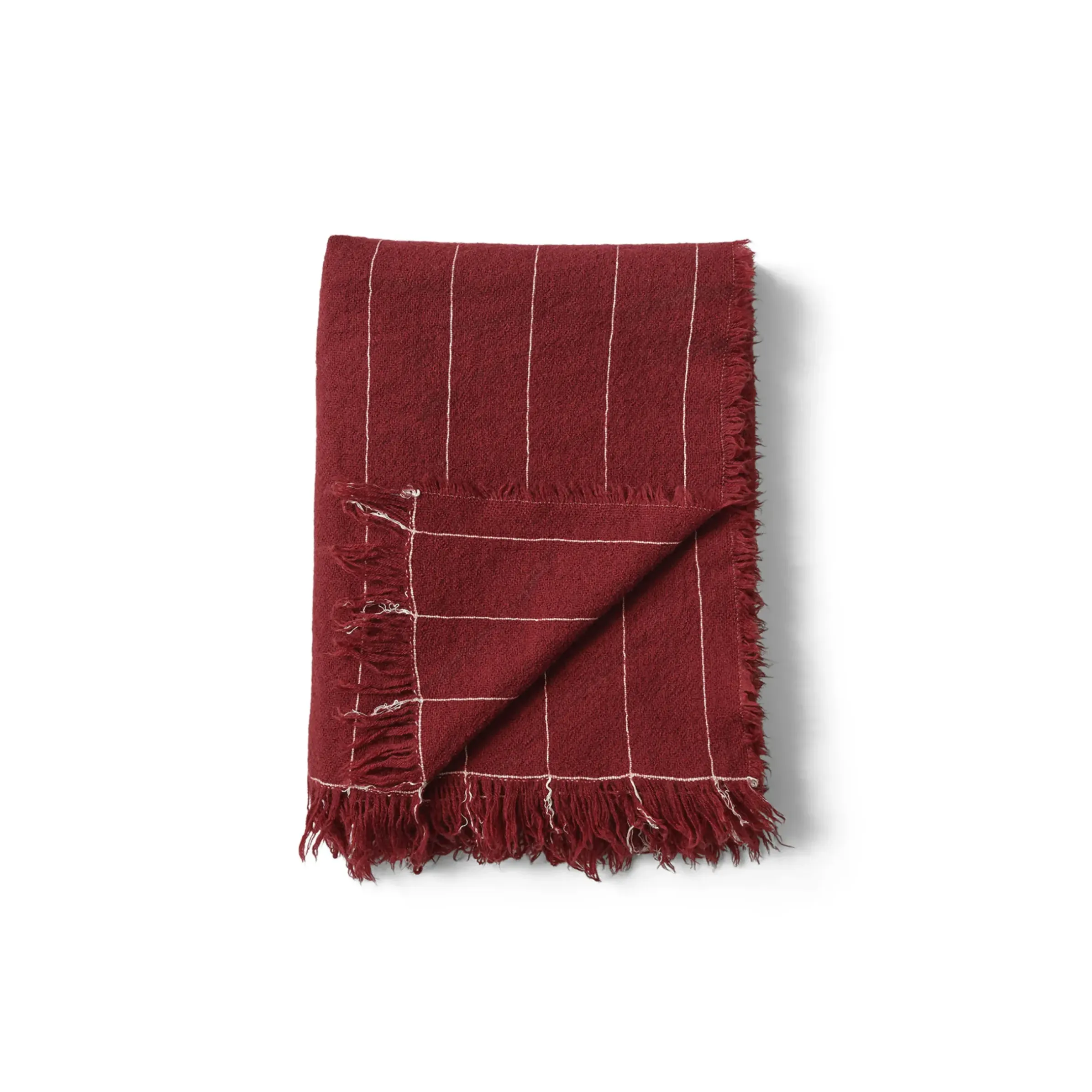 Plaid Battus Tissu Rouge / 130 X 185 Cm - Menu