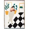 Plaid Dresden Tissu / By - 137 X 178 Cm - Slowdown Studio