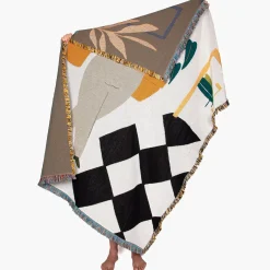 Plaid Dresden Tissu / By - 137 X 178 Cm - Slowdown Studio