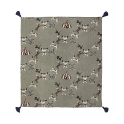 Plaid Loome Tissu/ Jete De Lit - 160 X 130 Cm / Coton Recycle - Bloomingville