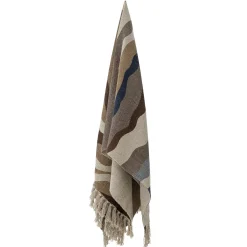 Plaid Stephania Tissu/ 160 X 130 Cm - Coton Recycle - Bloomingville