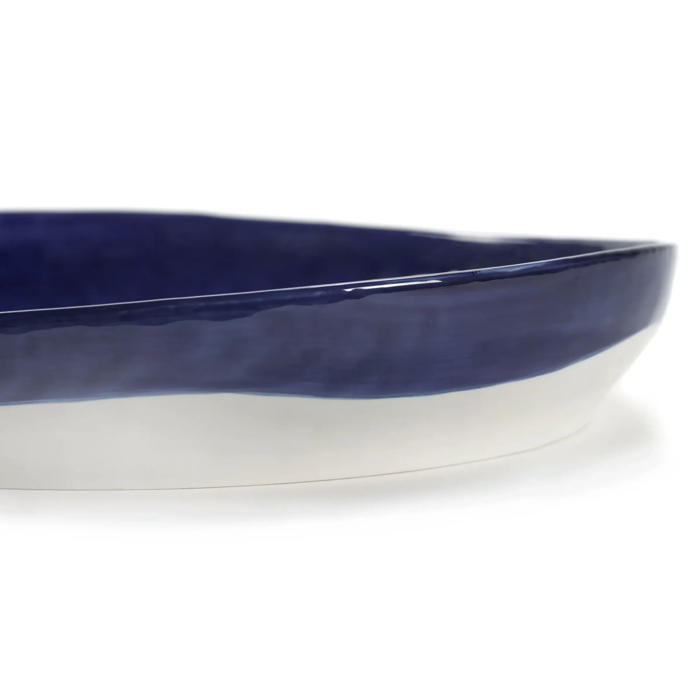 Plat De Service Feast Ceramique Bleu Medium / O 36 X H 6 Cm - Serax