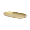 Plateau Basho Or Metal Oval / - 17 X 8 Cm - Ferm Living
