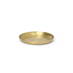 Plateau Basho Or Metal Round / - O 9,5 Cm - Ferm Living