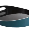 Plateau Basile Small Bois Bleu Noir / Bois - O 40 Cm - Maison Sarah Lavoine