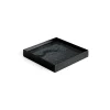 Plateau Charcoal Mirror Verre Noir / Vide-Poche - 16 X 16 Cm - Metal & Verre - Ethnicraft