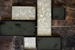 Plateau Charcoal Mirror Verre Noir / Vide-Poche - 16 X 16 Cm - Metal & Verre - Ethnicraft