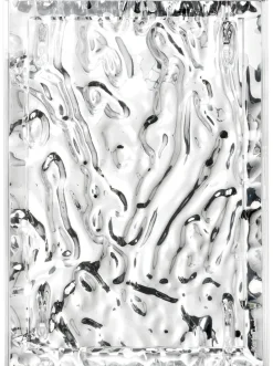 Plateau Dune Large Plastique Metal / 55 X 38 Cm - Metallise - Kartell