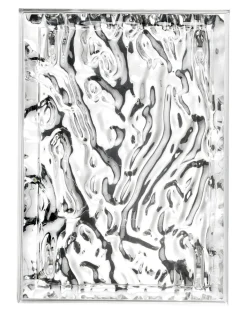 Plateau Dune Small Plastique Metal / 46 X 32 Cm - Metallise - Kartell