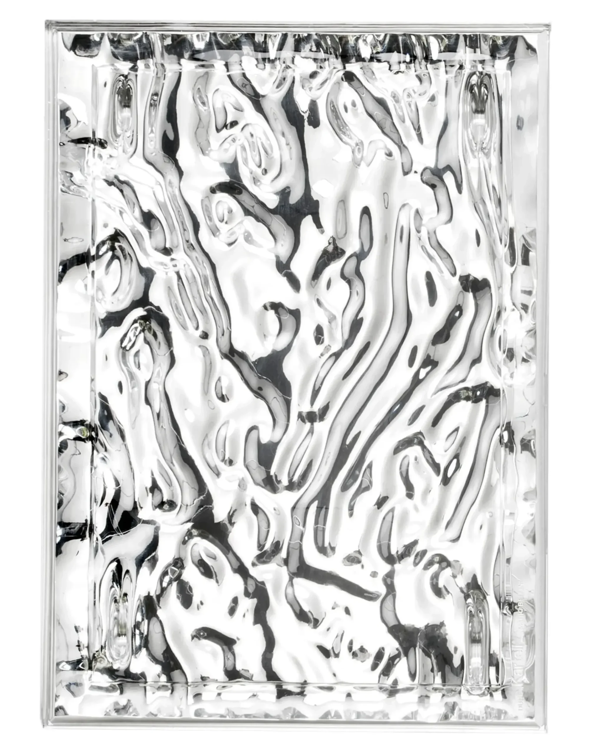 Plateau Dune Small Plastique Metal / 46 X 32 Cm - Metallise - Kartell