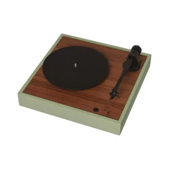 Platine Vinyle Square Bois Naturel / Enceinte Haute Fidelite - La Boite Concept