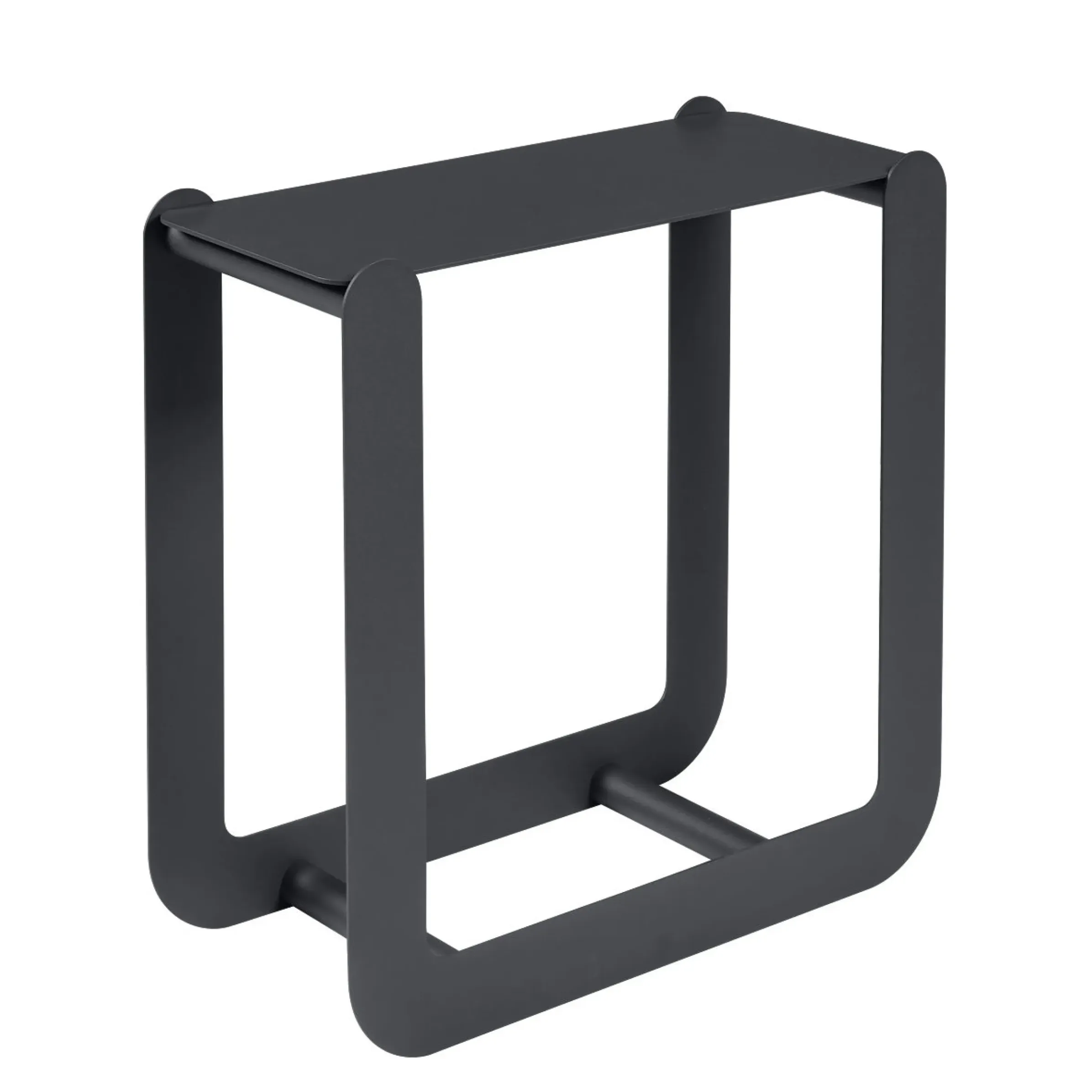 Porte-Buches Nevado Metal Noir / Tabouret - L 60 X H 60 Cm - Fermob