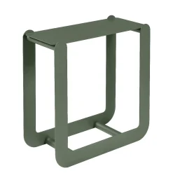 Porte-Buches Nevado Metal Vert / Tabouret - L 60 X H 60 Cm - Fermob