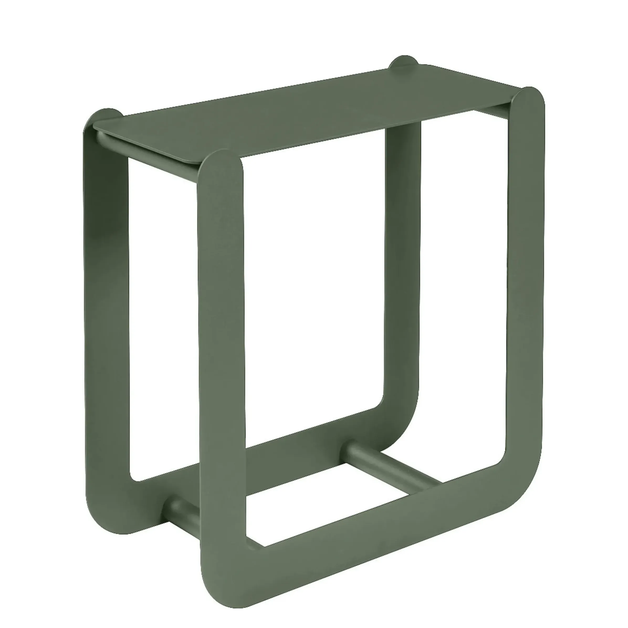 Porte-Buches Nevado Metal Vert / Tabouret - L 60 X H 60 Cm - Fermob