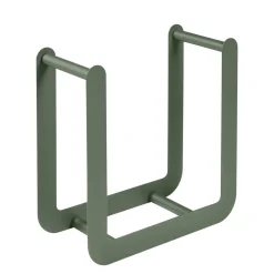Porte-Buches Nevado Metal Vert / Tabouret - L 60 X H 60 Cm - Fermob