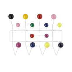Portemanteau Mural Hang It All Metal Bois Multicolore / Eames (1953) - Vitra