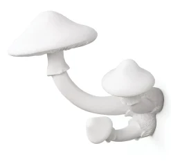 Portemanteau Mural Mushroom Plastique/ 3 Champignons-Patères - H 16 Cm - Seletti