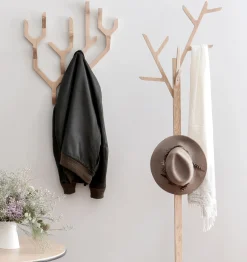 Portemanteau Sur Pied Ambroise Bois Naturel / H 158 Cm - Chene - Harto