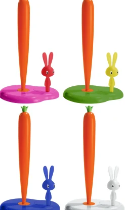 Porte-Rouleau Essuie-Tout Bunny And Carrot Plastique- Alessi