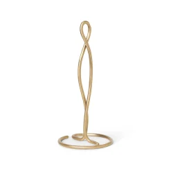 Porte-Rouleau Essuie-Tout Curvature Or Metal / - Ferm Living
