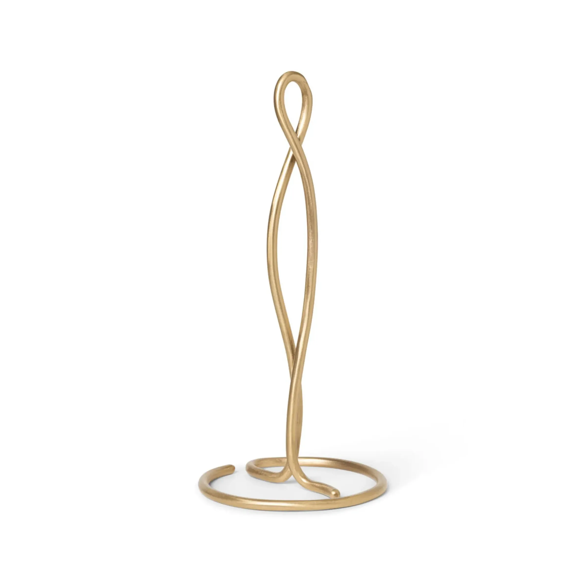 Porte-Rouleau Essuie-Tout Curvature Or Metal / - Ferm Living
