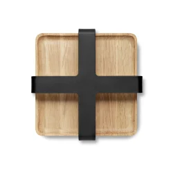 Porte-Serviettes En Papier Nordic Kitchen Plastique Noir Bois Naturel / 19 X 19 Cm - Eva Solo