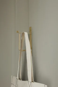 Porte-Serviettes Hang Rack Or Metal / H 19 Cm - Ferm Living