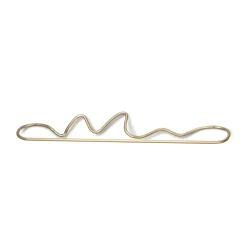 Porte-Serviettes Mural Curvature Or Metal / L 66 Cm - - Ferm Living