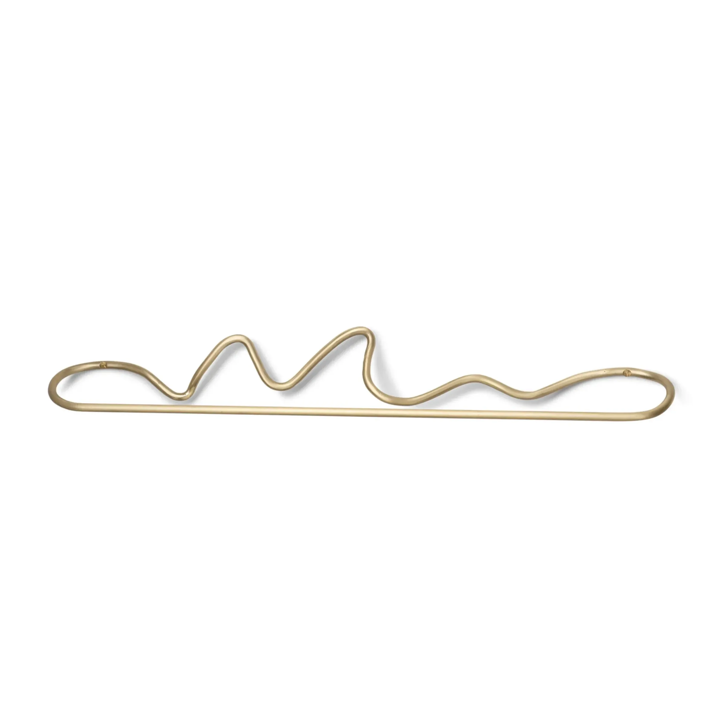 Porte-Serviettes Mural Curvature Or Metal / L 66 Cm - - Ferm Living