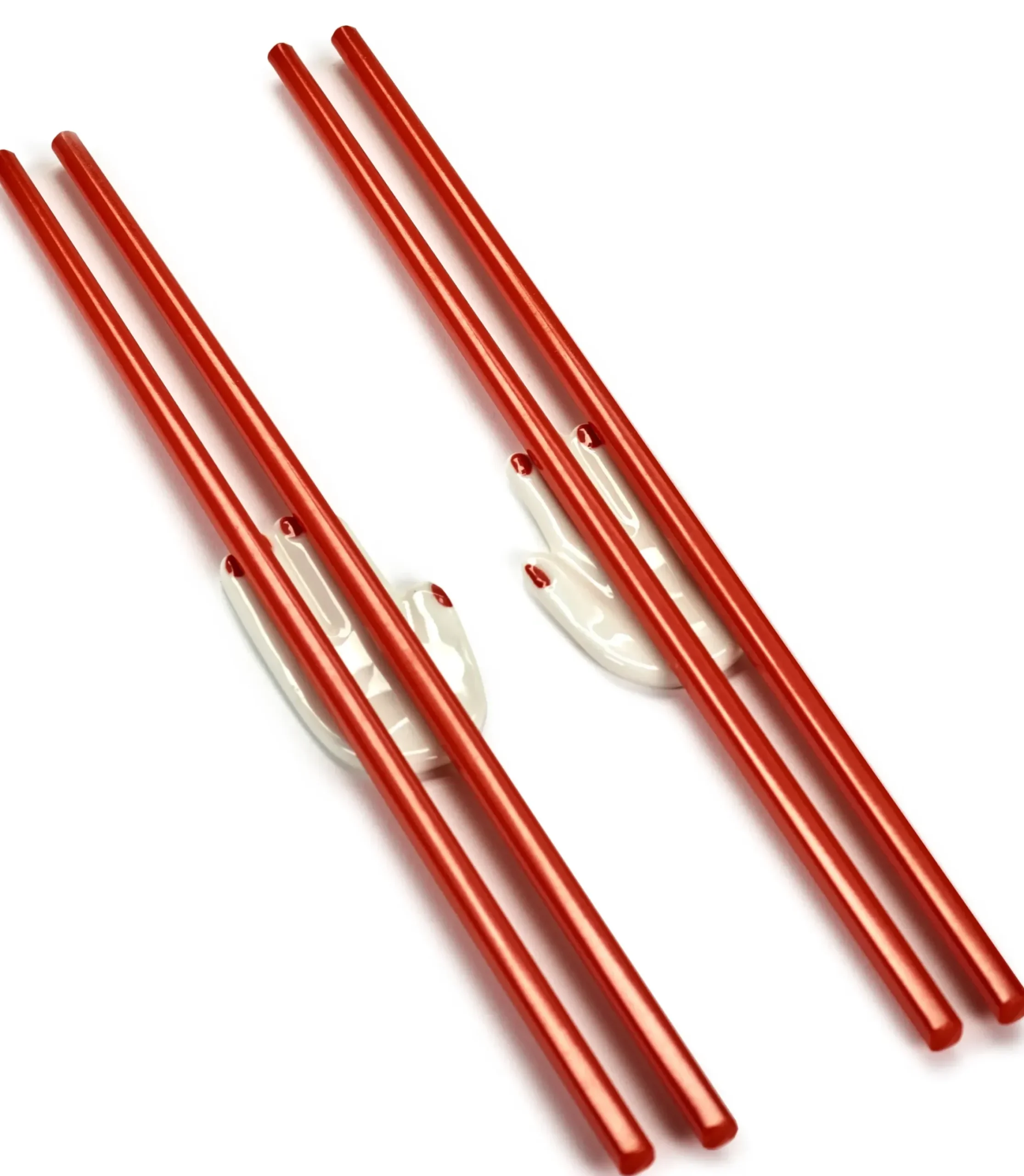 Pose-Baguettes Mains Ceramique Blanc / Set De 2 (Baguettes Japonaises Incluses) - Serax