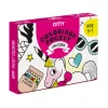 Poster A Colorier Coloriage Pocket - Papier Blanc Noir / 52 X 38 Cm - Omy Design & Play