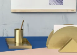 Pot A Crayons Brass Metal Or - Ferm Living