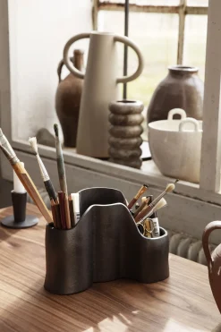 Pot A Crayons Yama Metal/ Aluminium Recycle - L 23 X H 15 Cm - Ferm Living