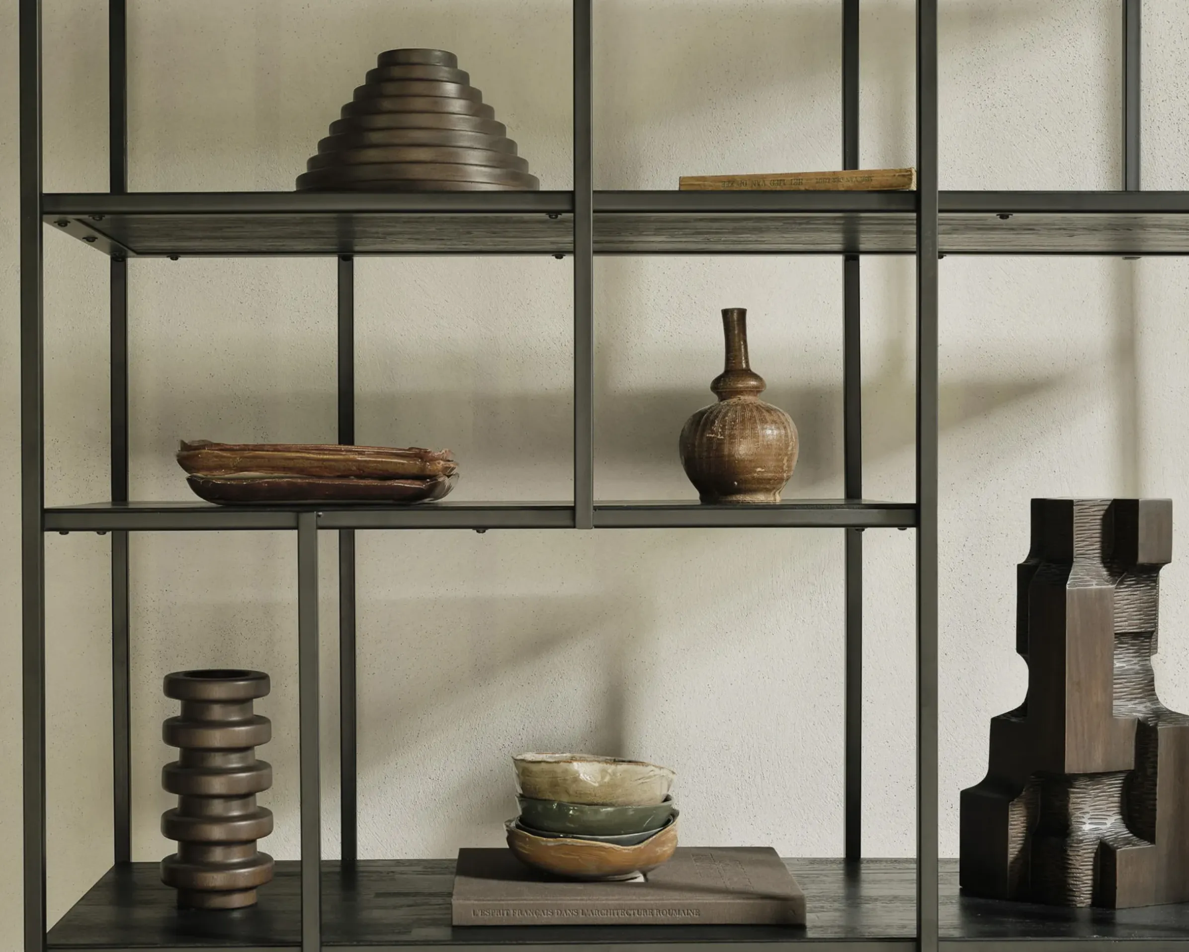 Pot Cities - Babylon Bois Naturel / Sculpture En - Fait Main - Ethnicraft