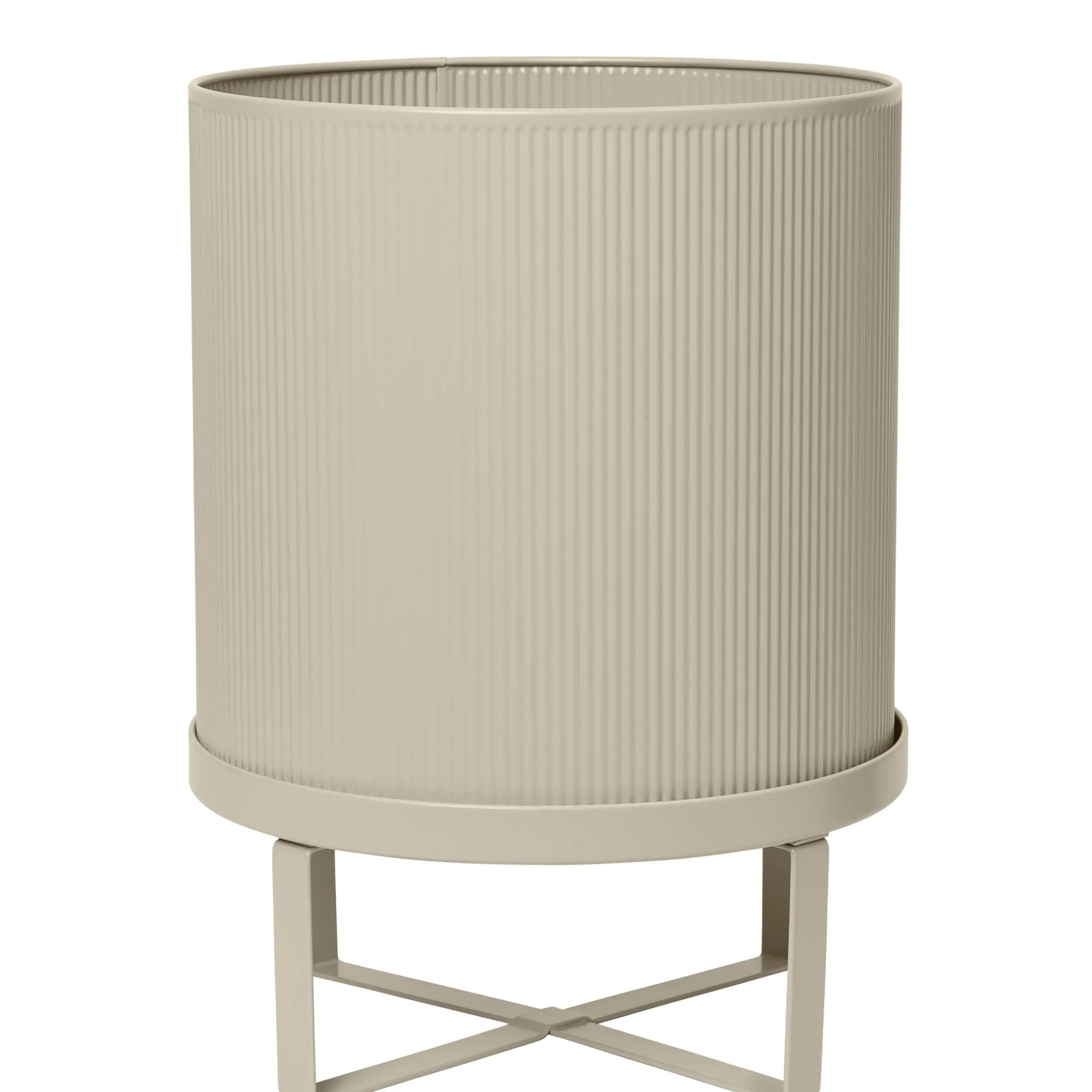 Pot De Fleurs Bau Large Metal Beige / O 28 Cm - Metal - Ferm Living