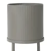 Pot De Fleurs Bau Large Metal Gris / O 28 Cm - Metal - Ferm Living