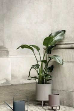 Pot De Fleurs Bau Large Metal Gris / O 28 Cm - Metal - Ferm Living