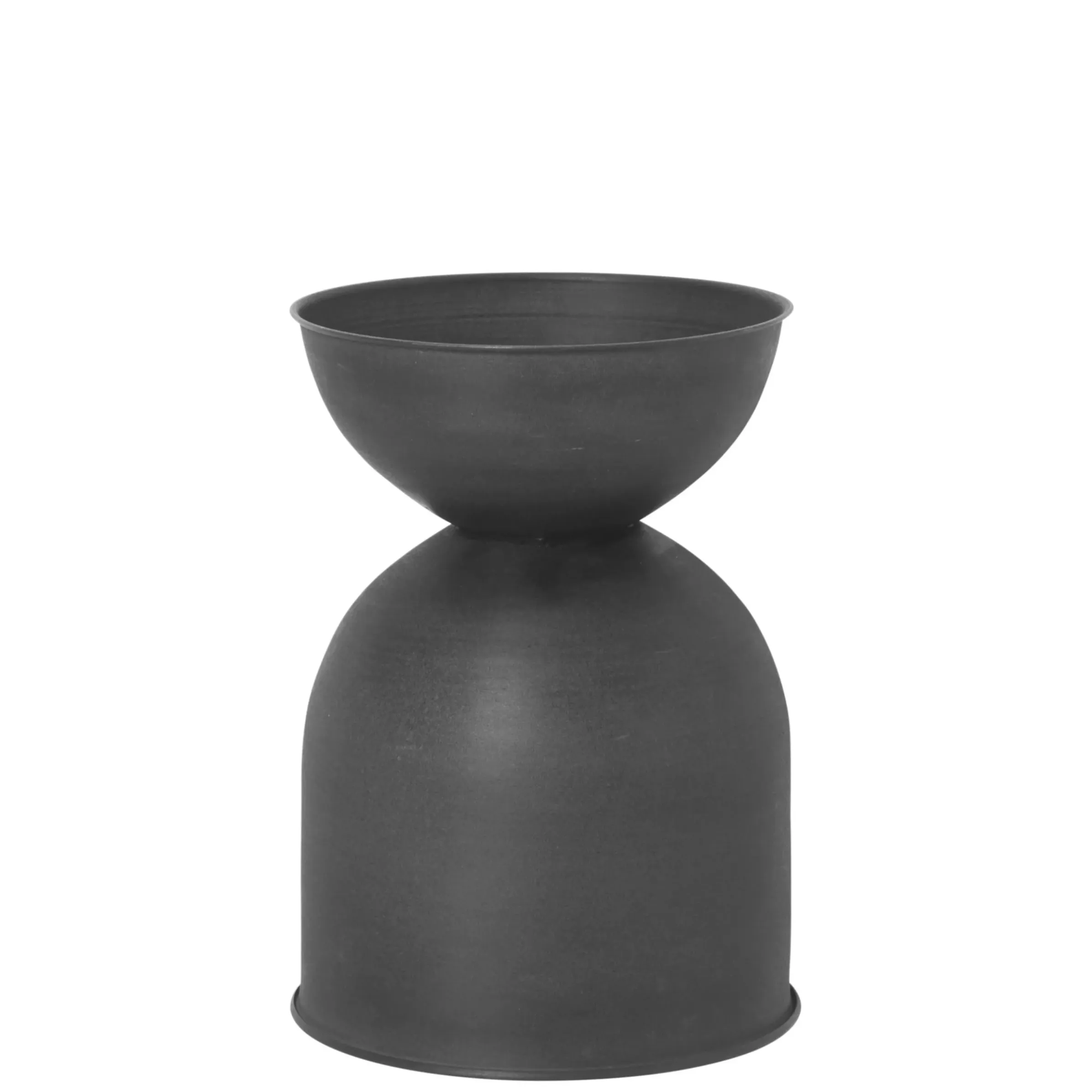 Pot De Fleurs Hourglass Small Metal / Metal - O 31 X H 42,5 Cm - Ferm Living
