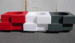 Pot De Fleurs Lumineux Cubic Yo Lumineux Plastique- Slide