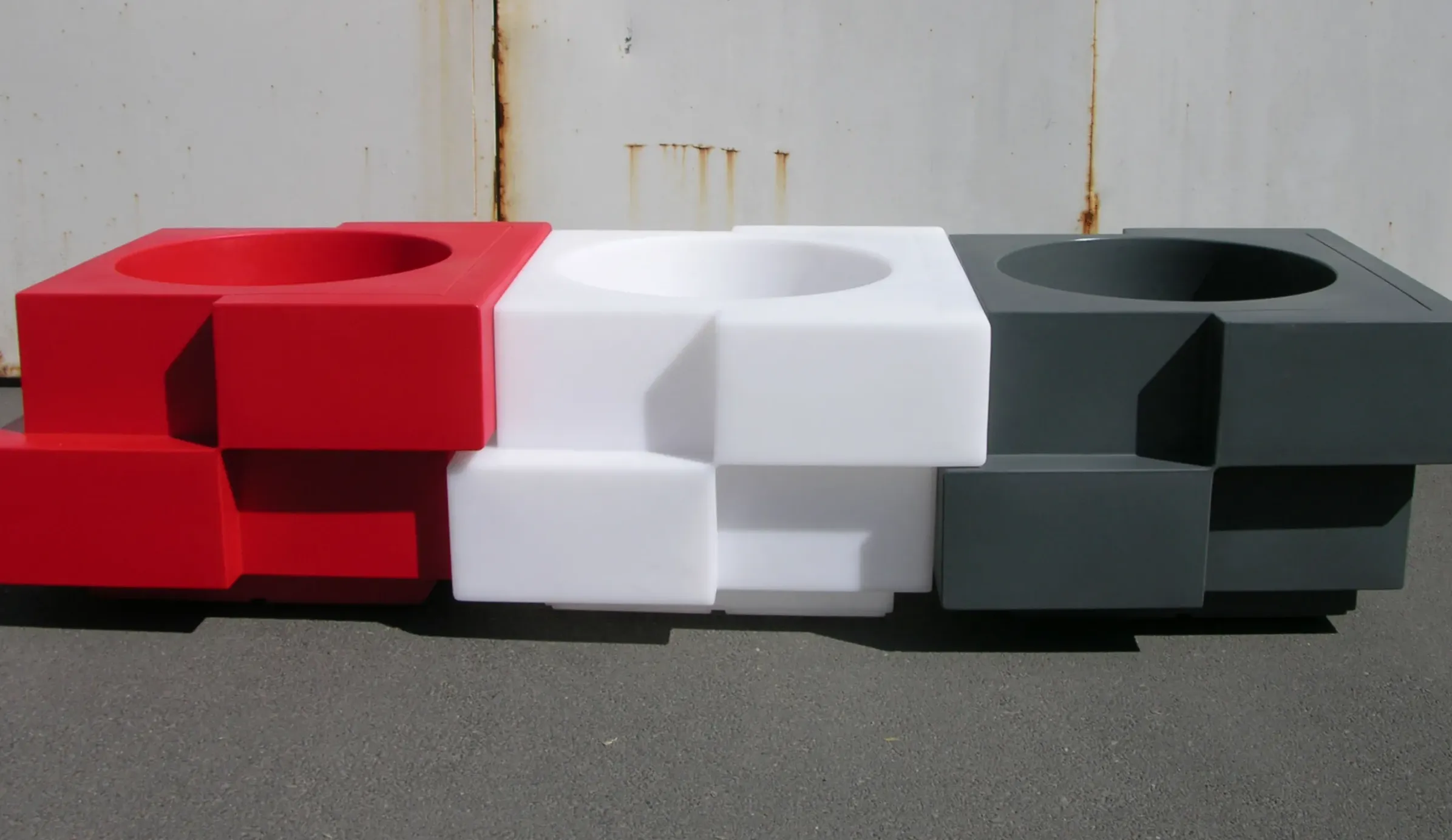 Pot De Fleurs Lumineux Cubic Yo Lumineux Plastique- Slide
