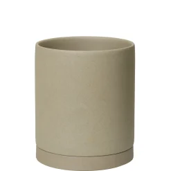 Pot De Fleurs Sekki Large Ceramique Beige / O 15,7 X H 17,7 Cm - Gres - Ferm Living