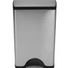 Poubelle A Pedale Deluxe Rectangular Metal / 38 Litres - Simple Human