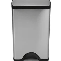Poubelle A Pedale Deluxe Rectangular Metal / 38 Litres - Simple Human