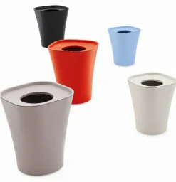Poubelle Trash Plastique Blanc H 36 Cm - Magis