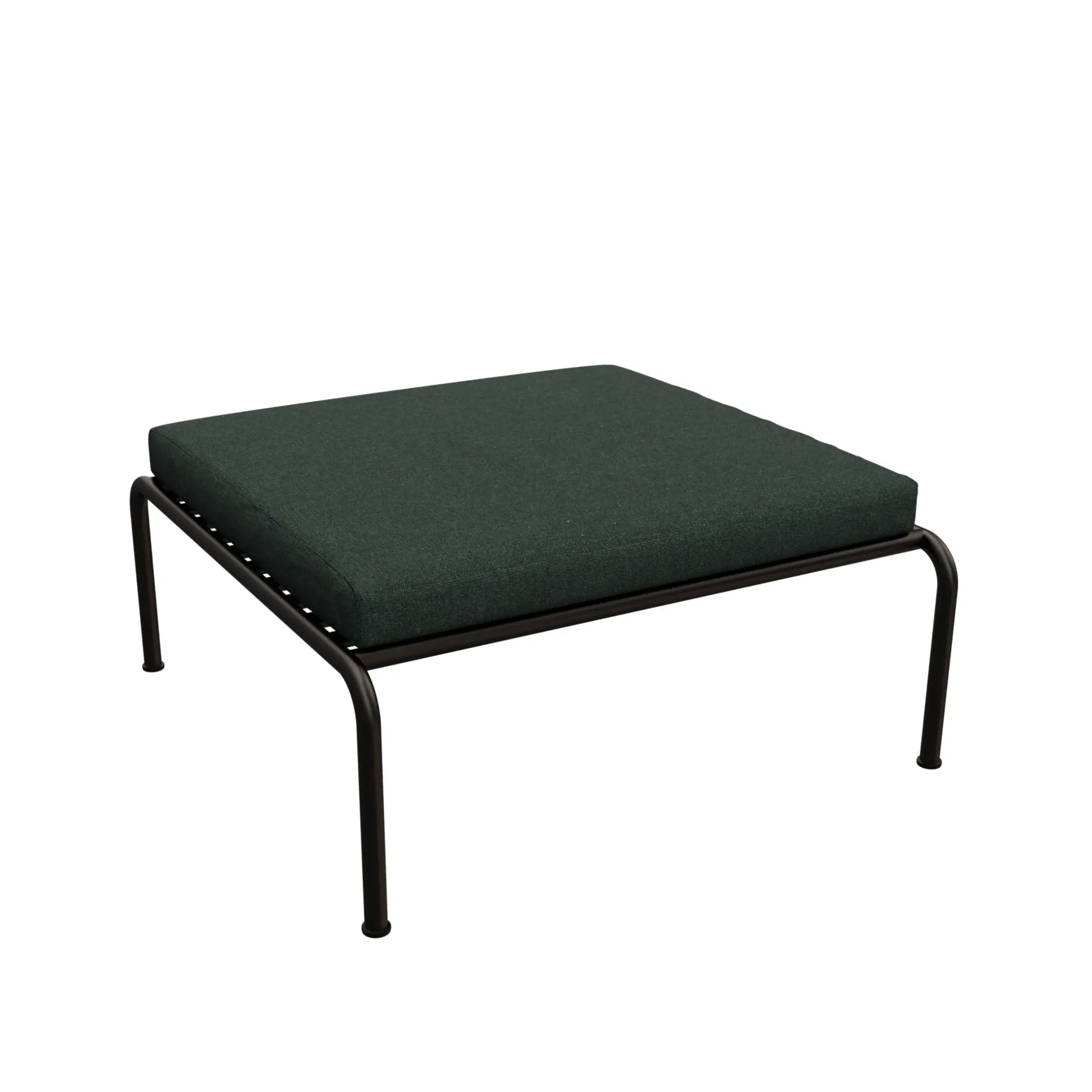 Pouf Avon Metal Tissu Vert - Houe