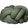 Pouf Knot  Xl Tissu Vert / Fait Main - 60 X 80 Cm - Design House Stockholm
