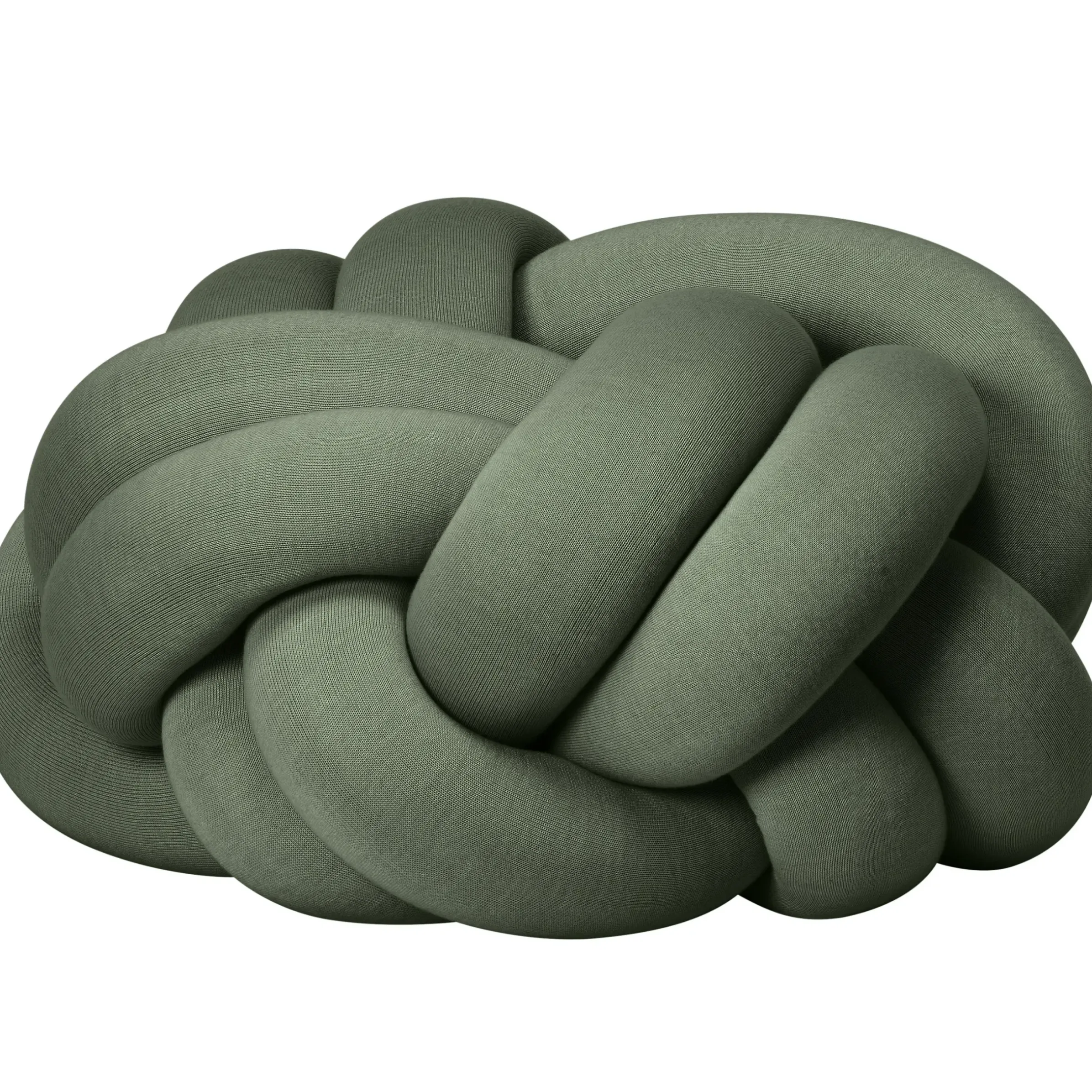 Pouf Knot Xl Tissu Vert / Fait Main - 60 X 80 Cm - Design House Stockholm