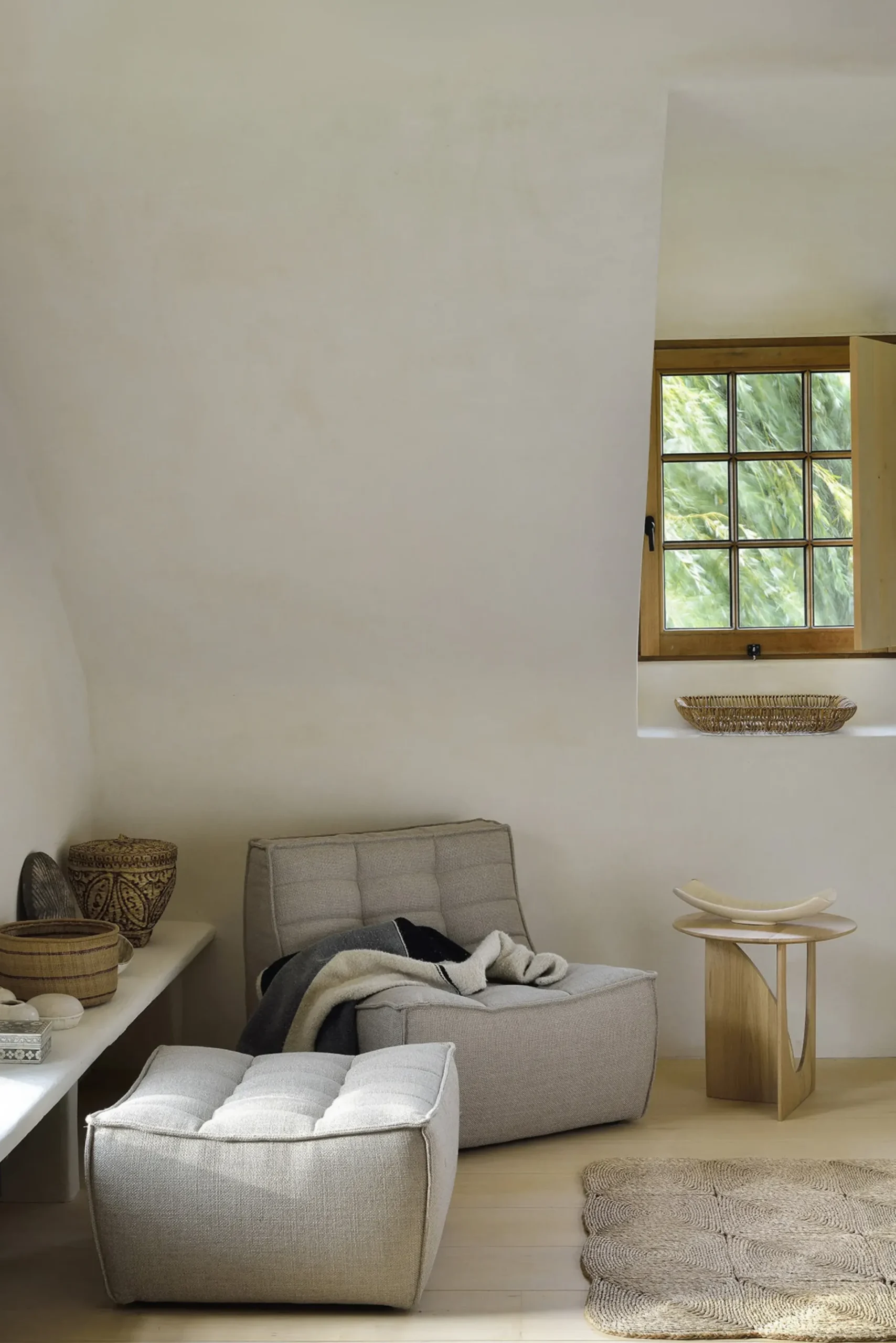 Pouf N701 Tissu/ 70 X 70 Cm - Ethnicraft